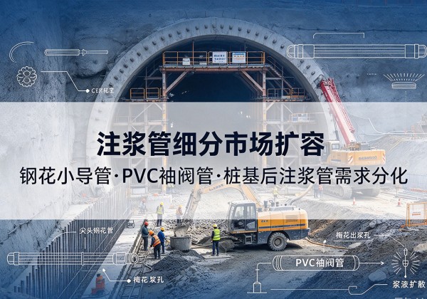 洱源注浆管细分市场扩容，隧道钢花小导管、PVC 袖阀管、桩基后注浆管需求分化